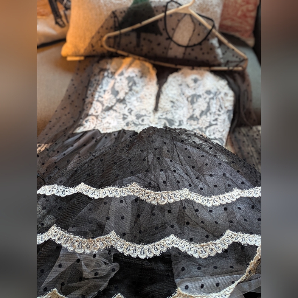 Chris Kole 90s vintage goth cupcake lace and netting dress - Picture 9 of 13